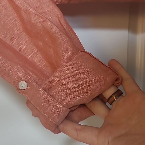 BNWT Perry Ellis Linen Shirt S - Picture 5 of 5